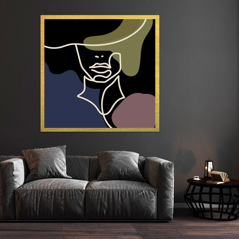 تابلو بکلیت طرح نقاشی مینیمال مدل قاب شاسی T-S9919