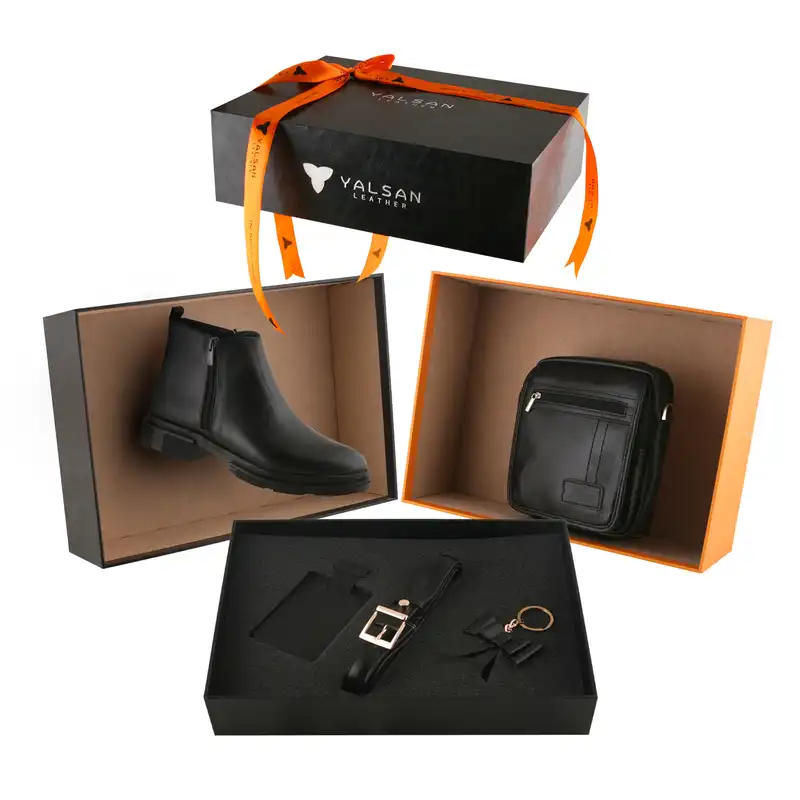 ست کیف و کفش زنانه چرم یلسان مدل لاکچری رهی کد BS-301-msk به همراه کمربند و جاکارتی و جاکلیدی