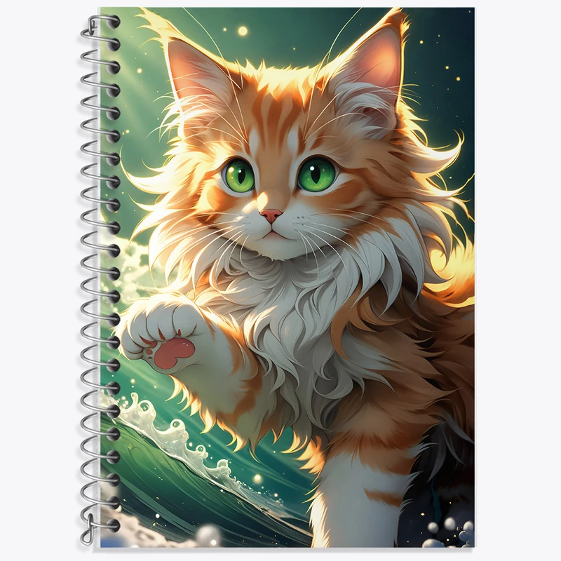 دفتر لغت 50 برگ خندالو طرح گربه بامزه کد N4301