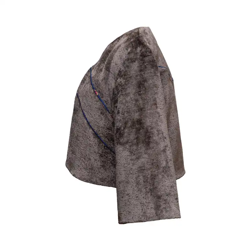 کت زنانه کلوتو مدل MAKHMAL TAFTEH - DGRY