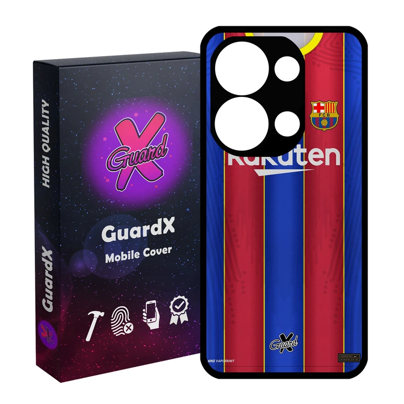 کاور گارد ایکس طرح بارسلونا مدل Glass10228 مناسب برای گوشی موبایل شیائومی Poco X6 5G / Note 13 Pro 5G