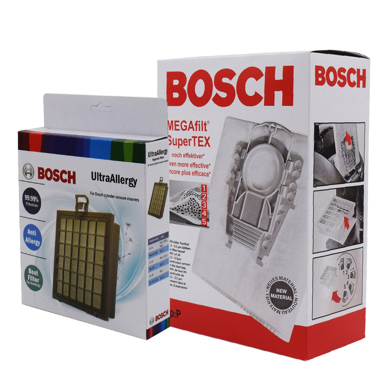 پاکت جاروبرقی مدل مناسب برای جاروبرقی بوش ارگومکس بسته 5 عددی همراه 1 عدد فیلتر هپا