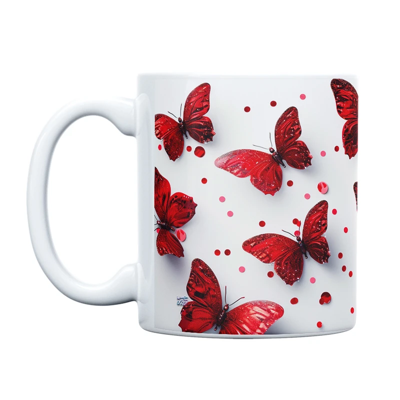 ماگ حس آمیزی طرح پروانه مدل کلاسیک کد 14