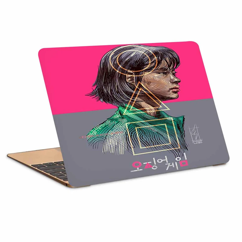 استیکر لپ تاپ طرح Squid Game کد N-605 مناسب برای لپ تاپ 15.6 اینچ