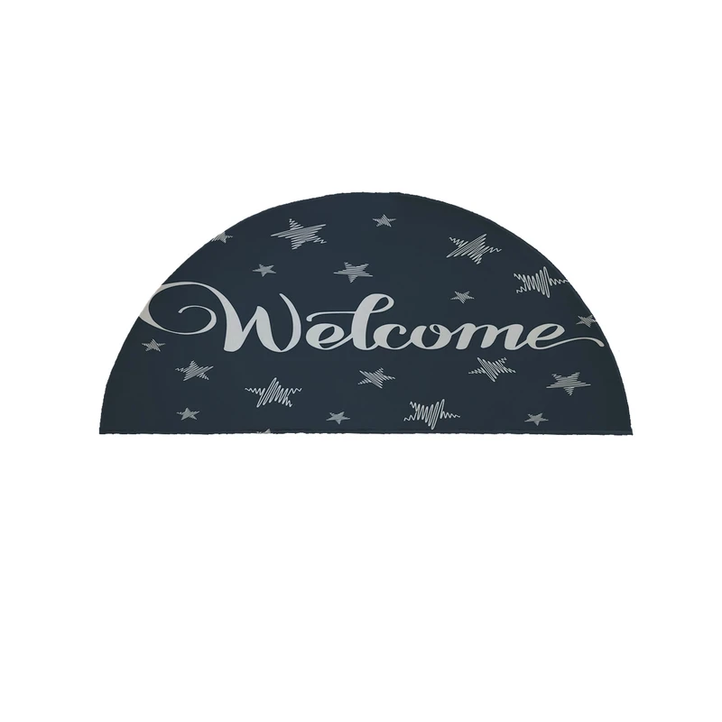 پادری مدل نیم دایره طرح Welcome کد 8482 سایز 90×45 سانتی متر