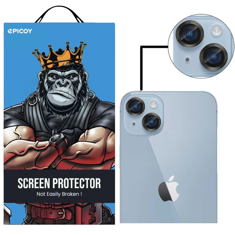 محافظ لنز دوربین اپیکوی مدل HD-ColorLenz مناسب برای گوشی موبایل اپل Iphone 15  / 15 Plus