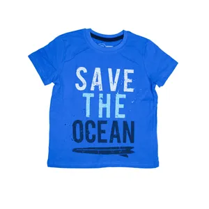 تی شرت آستین کوتاه بچگانه مدل SAVE THE OCEAN