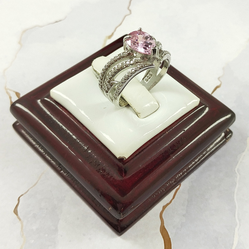 انگشتر نقره زنانه سلین کالا مدل یاقوت سرخ کد 53