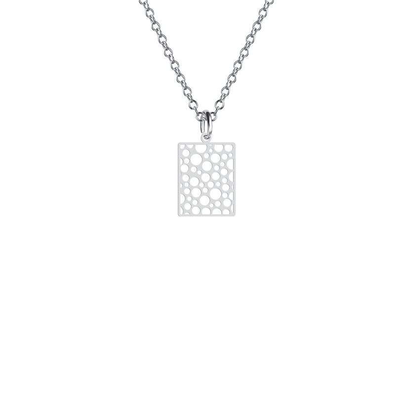 گردنبند نقره زنانه هایکا مدل دایره و مستطیل کد n.ha2-650 گردنبند نقره زنانه هایکا مدل دایره و مستطیل کد n.ha2-650