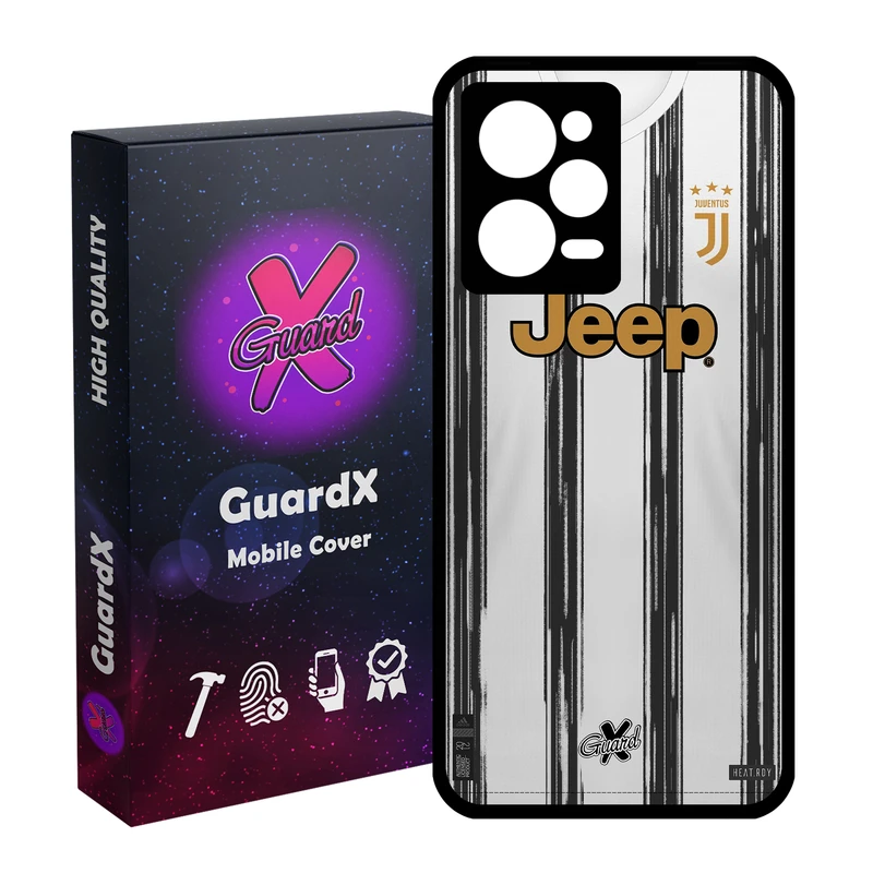 کاور گارد ایکس طرح یوونتوس مدل Glass10229 مناسب برای گوشی موبایل شیائومی Redmi Note 12 Pro 5G/Poco X5 Pro 5G/Note 12 Pro Pro speed