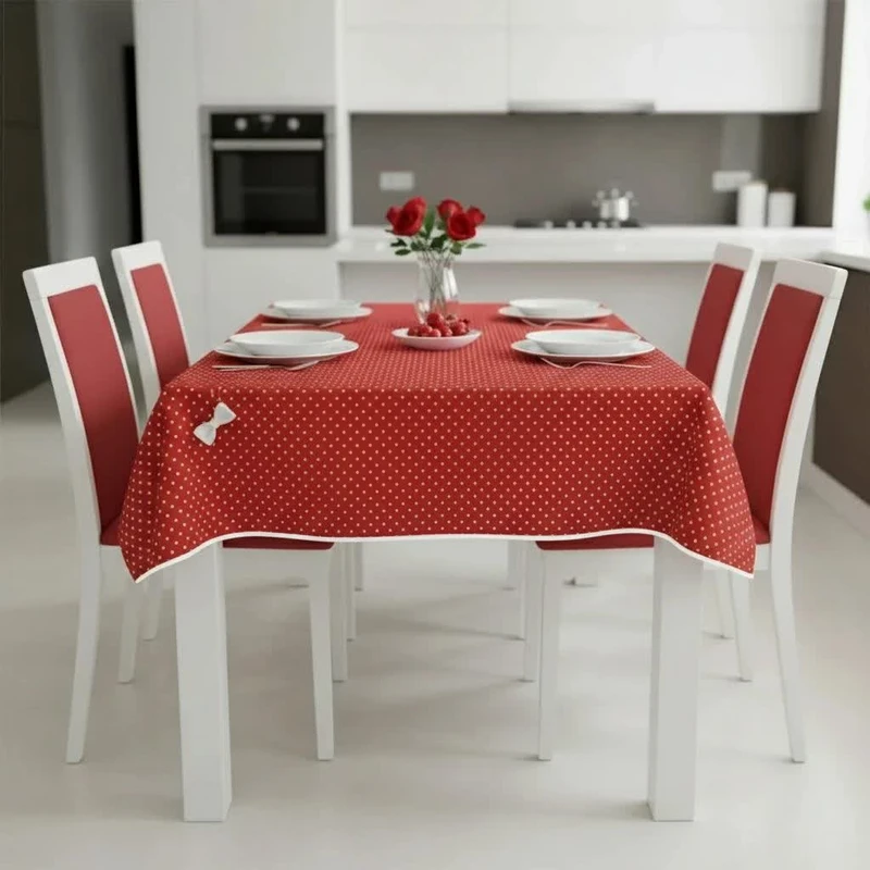 سفره 4 نفره مدل خالدار گیلاس 4 سایز 90*90 سانتی متر