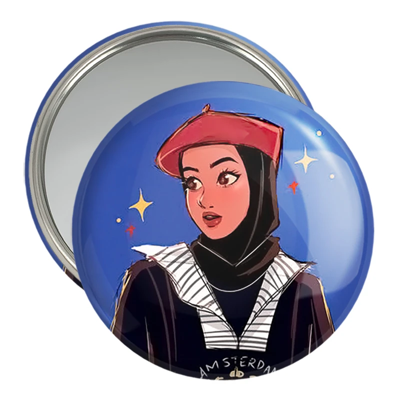 آینه جیبی خندالو مدل دخترانه باحجاب کد 26004