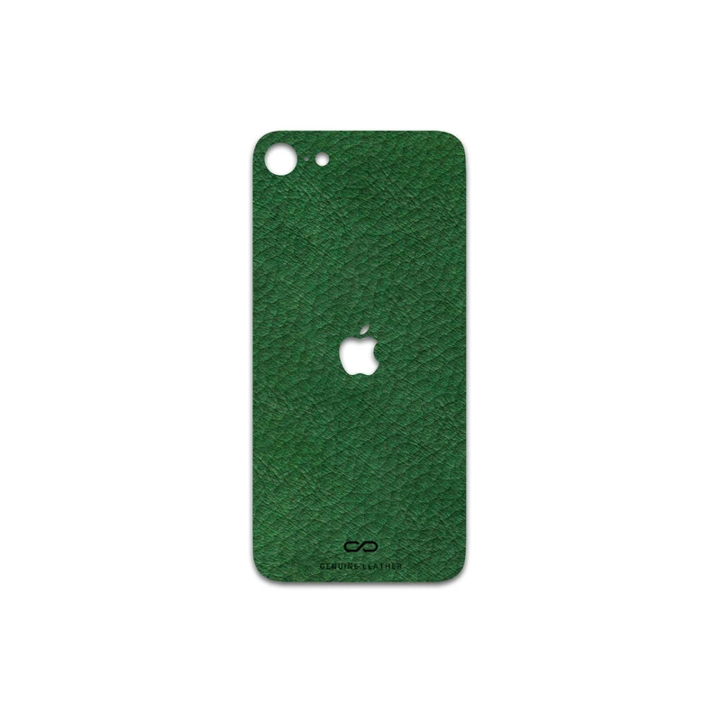 برچسب پوششی ماهوت مدل Green-Leather مناسب برای گوشی موبایل اپل iPhone SE 2022