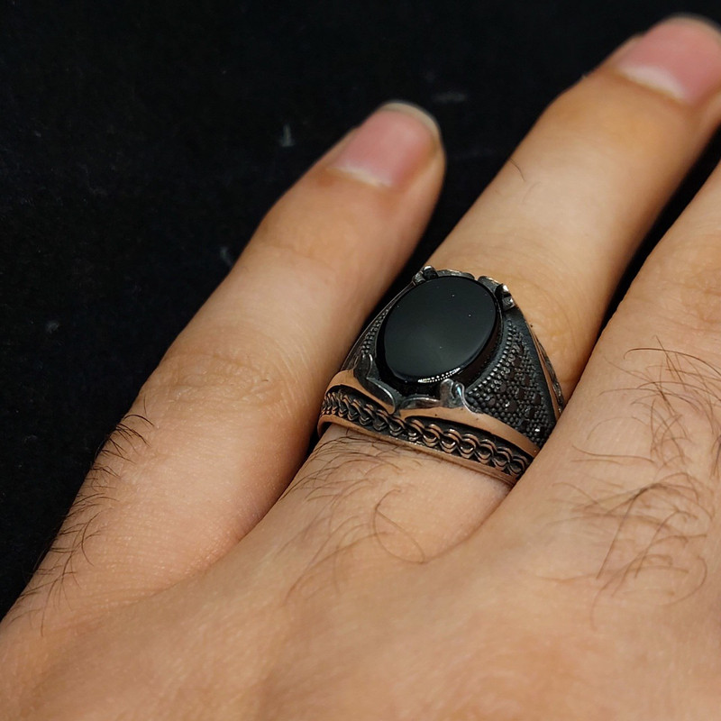 انگشتر نقره مردانه جی تی ای مدل جی نایس