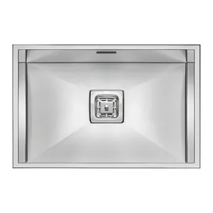 سینک ظرفشویی استیل توکار یک لگنه الکا استیل مدل 1109