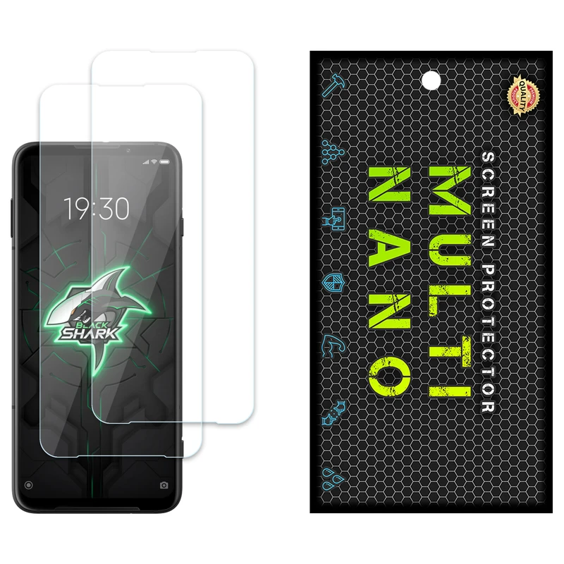 محافظ صفحه نمایش مولتی نانو مدل X-S2N مناسب برای گوشی موبایل شیائومی Black Shark 3S بسته دو عددی