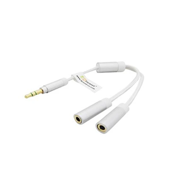 تبدیل 1 به 2 صدا به فیش 3.5 میلیمتری فرانت مدل FN-A2F2W طول 0.15 متر