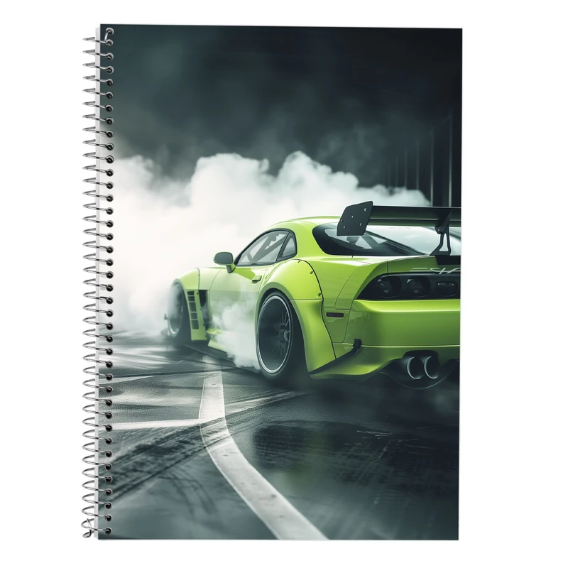 دفتر زبان 50 برگ مدوپد مدل دو خط طرح need for speed کد DF13606