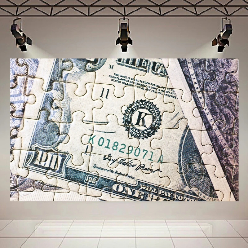 تابلو بوم طرح اسکناس مدل پازل دلاری کد AR5040