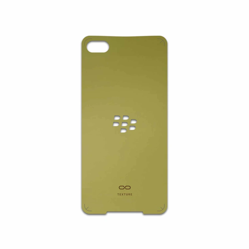 برچسب پوششی ماهوت مدل Matte-Gold مناسب برای گوشی موبایل بلک بری Z30