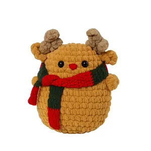 عروسک بافتنی طرح گوزن آییق