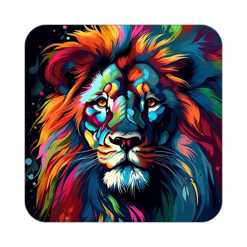 زیر لیوانی کاکتی طرح شیر مدل mp22962