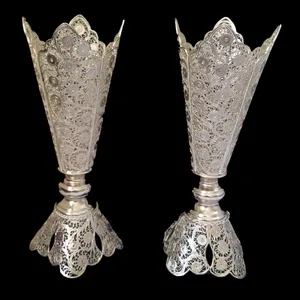 گلدان ملیله کاری مدل پریا کد 405 ست 2 عددی