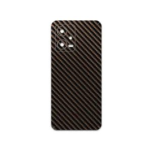 MAHOOT Glossy-Brown-Fiber Cover Sticker for Xiaomi Poco X5