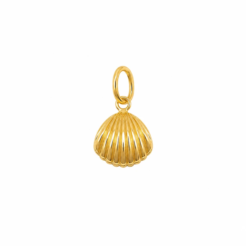 آویز گردنبند طلا 18 عیار زنانه مان گالری طرح صدف کد MD01-0028600