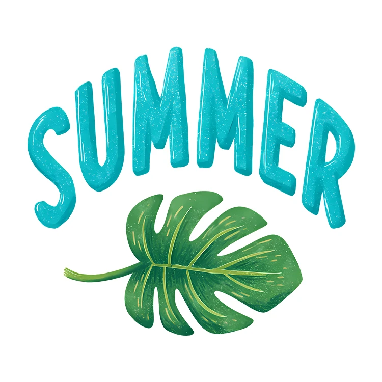 استیکر پارچه و لباس پاد آفرین مدل تابستان کد S5772