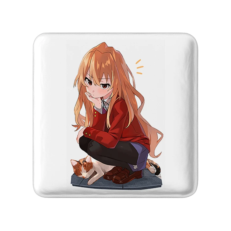 مگنت خندالو طرح تایگا انیمه تورادورا مدل مربعی کد 32492