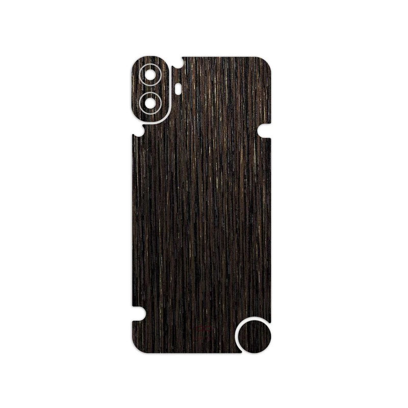 برچسب پوششی ماهوت مدل Dark-Gold-Stripes-Wood مناسب برای گوشی موبایل ناتینگ CMF Phone 1