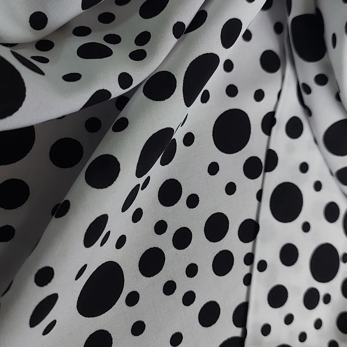 روسری دخترانه مدل مینی اسکارف نخی خال دار