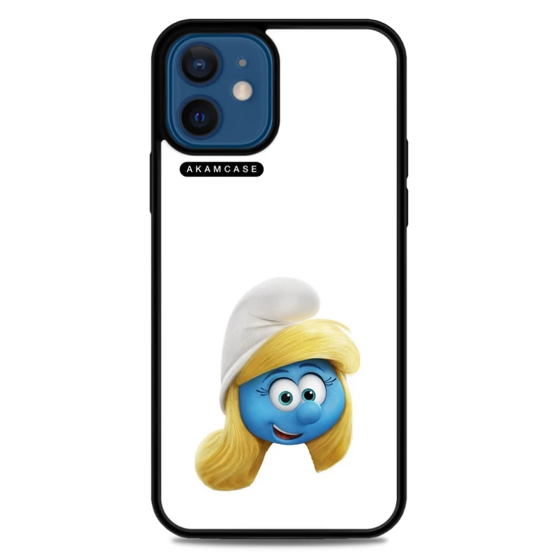 کاور آکام مدل AMC-WA12M-SMURFS-11 مناسب برای گوشی موبایل اپل iPhone 12 Mini