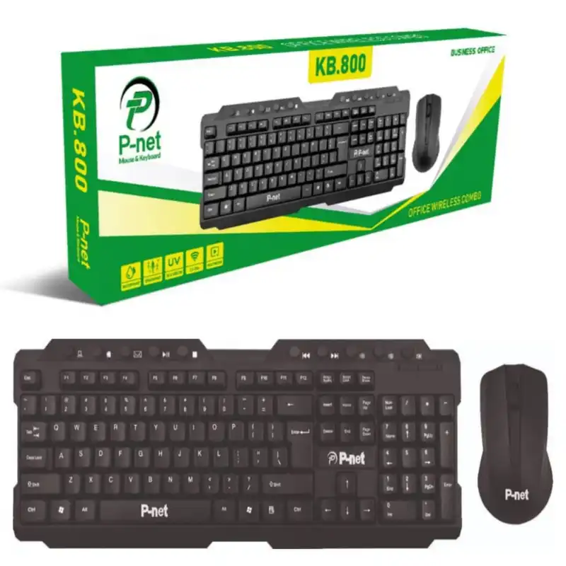 کیبورد و ماوس بی سیم پی نت مدل KB.800