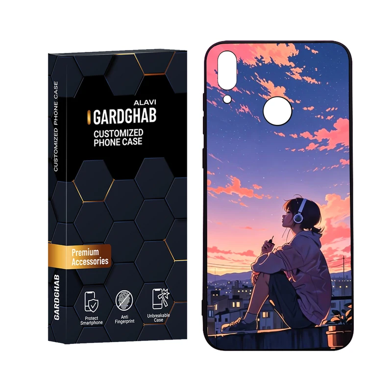 کاور گارد قاب علوی مدل Glass مناسب برای گوشی موبایل آنر 8C