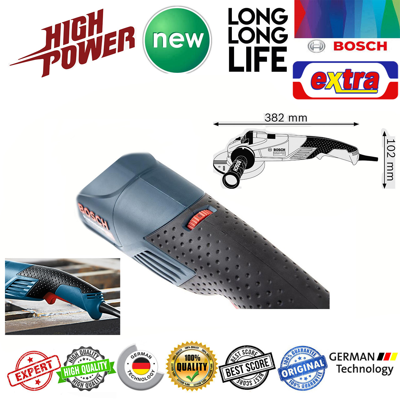 مینی فرز متوسط بوش مدل GWS 15-125 CIEH