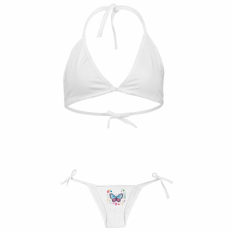 ست شورت و سوتین زنانه طرح پروانه مدل 41