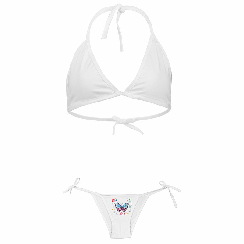 ست شورت و سوتین زنانه طرح پروانه مدل 41