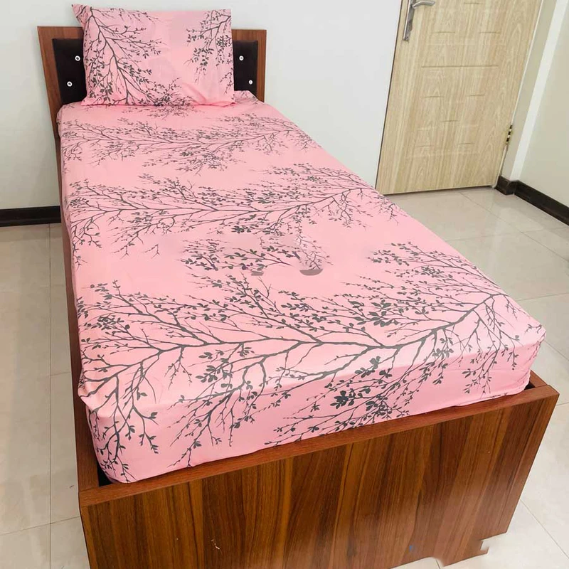 سرویس ملحفه مدل اواریا کد 90 یک نفره 2 تکه 