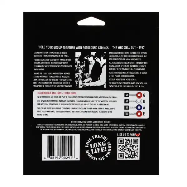 سیم گیتار باس روتوساند مدل NXB40