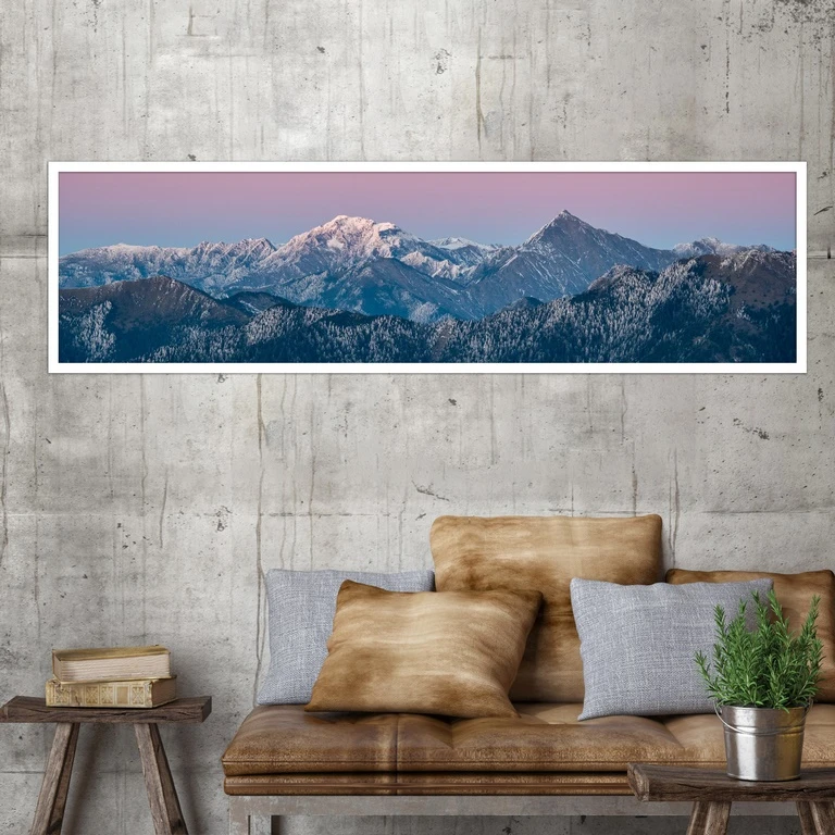 تابلو بکلیت طرح طبیعت منظره کوهستان مدل کشیده W-7693