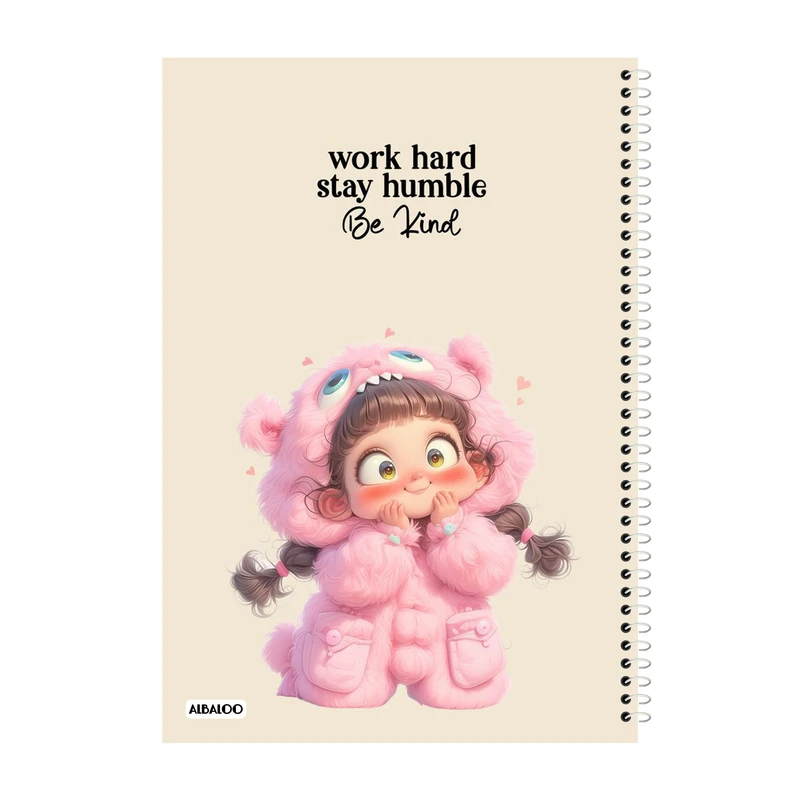 دفتر مشق 100 برگ آلبالو طرح دختر کد2026