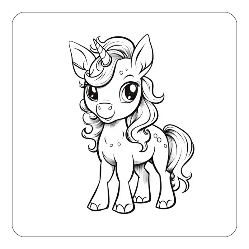 مگنت کاکتی طرح اسب تک شاخ و یونیکورن مدل mp31991