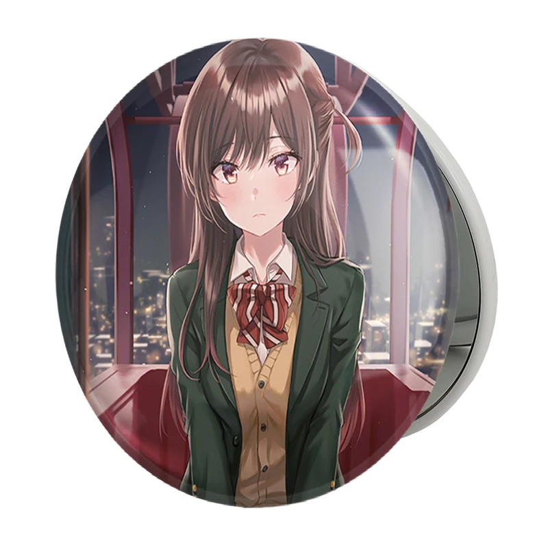 آینه جیبی خندالو طرح چیزورو انیمه کانوجو اوکاری مدل تاشو کد 34850