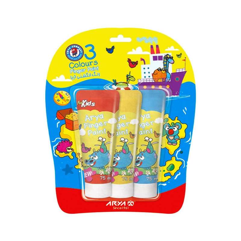 رنگ انگشتی 3 رنگ آریا کد 10