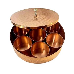 نقد و بررسی ست 8 تکه جا ادویه مسی مدل در دار چکشی کد ZH306.2 توسط خریداران