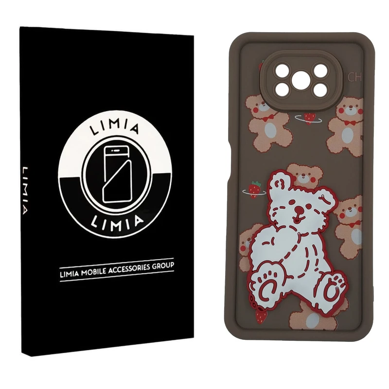 کاور لیمیا مدل سولید لنزدار طرح عروسکی برجسته مناسب برای گوشی موبایل شیائومی Redmi Poco X3/X3 Pro
