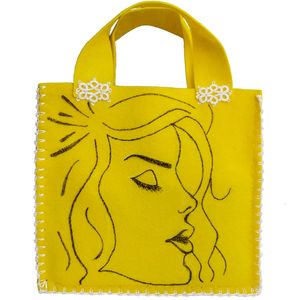 کیف دستی دخترانه طرح چهره