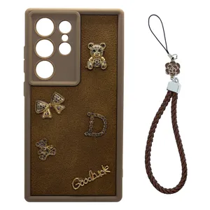   Masir Diamond Bear Cover suitable for Galaxy S21 Ultra 